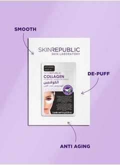 SKIN REPUBLIC Skin Republic Collagen Eye Patches, For Younger Looking Eyes, Reduce Fine Lines, Wrinkles, Dark Cirlces and puffiness (3 pairs)  - Image 4