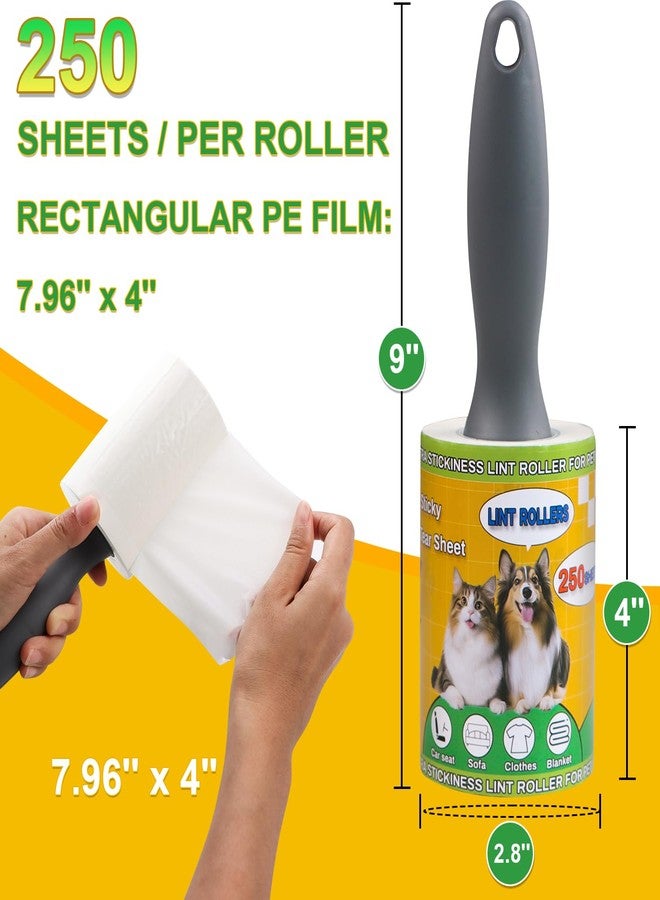 PackYard Lint Rollers 2 Pack for Pet Hair 500 Sheets Extra Sticky Pet Hair Remover for Clothes Furniture Carpet Cleaner Cars Dogs Travel-Friendly Grip Handle - Image 2