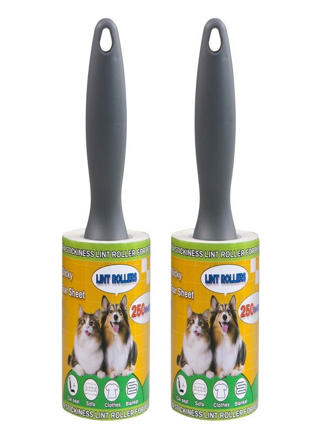 PackYard Lint Rollers 2 Pack for Pet Hair 500 Sheets Extra Sticky Pet Hair Remover for Clothes Furniture Carpet Cleaner Cars Dogs Travel-Friendly Grip Handle - Image 1