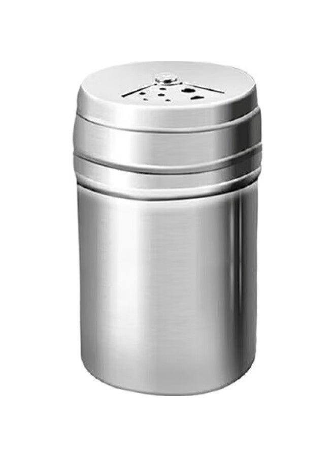 Mengting Stainless Steel Salt Shaker, Powder Dispenser, Sugar Shaker, Barbecue Seasoning Bottle, Spice Shaker, Powder Sprayer, Large Size, 2-Pack - Image 3