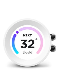 ان زد اكس تي مبرد معالج مائي NZXT Elite 240mm RGB AIO مع شاشة 60 هيرتز ابيض  - Image 3