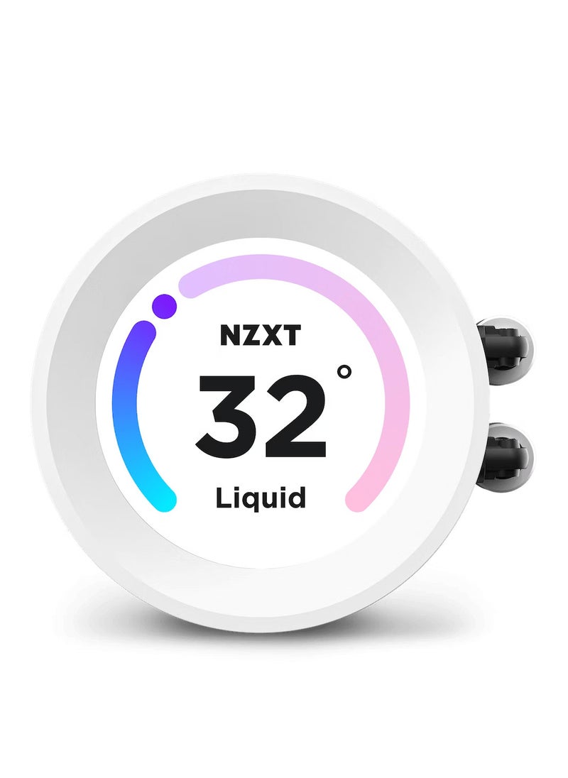 NZXT NZXT Elite 240mm RGB AIO Display 60 Hz White  - Image 3