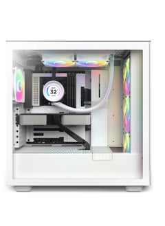 ان زد اكس تي مبرد معالج مائي NZXT Elite 240mm RGB AIO مع شاشة 60 هيرتز ابيض  - Image 5