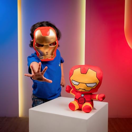 Mirada Marvel Iron Man Soft Plush Toy – 23cm | Official Licensed Superhero Stuffed for Kids, Boys & Girls | Super Soft Cuddly Character Toy for Fans | Ideal Gift for Birthday/Christmas/Diwali - Image 1