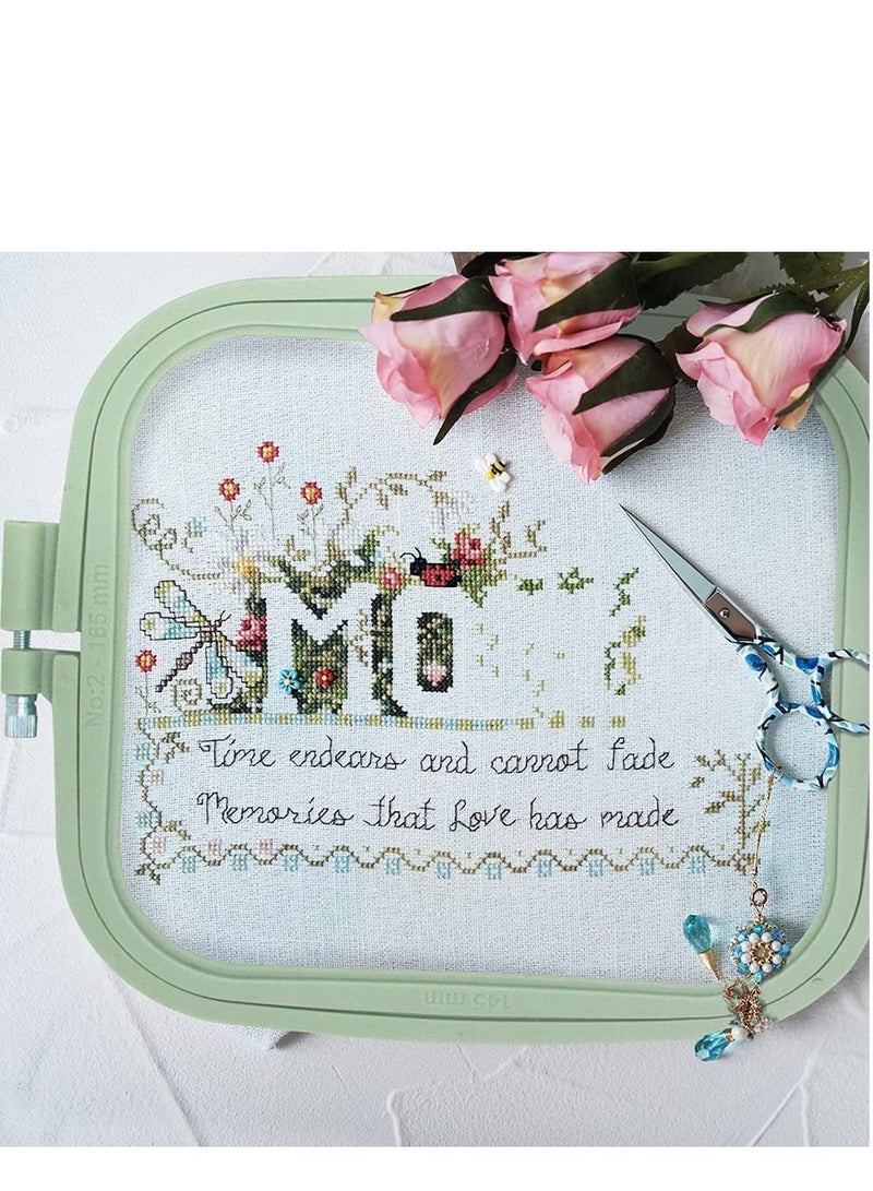 Bluejw 3 Pieces Sizes Square Embroidery Hoops, Cross Stitch Hoop and ABS Plastic Hoops for Embroidery, DIY Craft Sewing - Image 5
