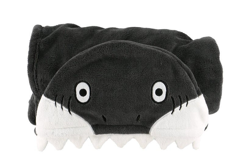 Lazy One Wearable Hooded Blanket for Kids, Animal Hooded Blanket (Shark) - Image 2