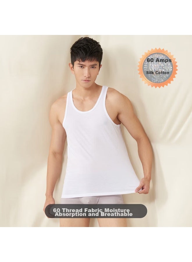 Your Sun Yiershuang 100% Pure Cotton Men's Tank Top Undershirt, Loose Sweatshirt, Pajamas, Men's Gift Box Set - Image 3