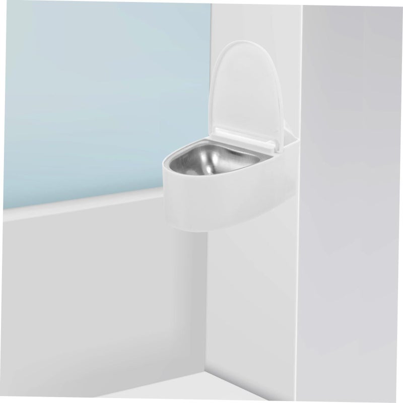 Garneck Wall Mounted Toilet Ashtray Lid Windproof Space Saving Design - Image 4