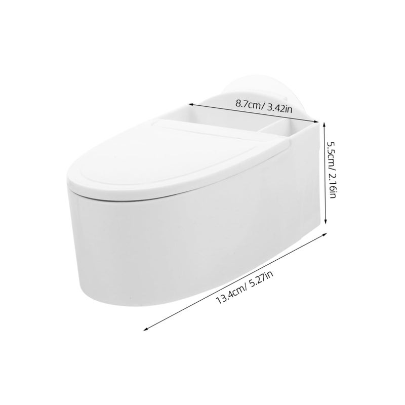 Garneck Wall Mounted Toilet Ashtray Lid Windproof Space Saving Design - Image 3