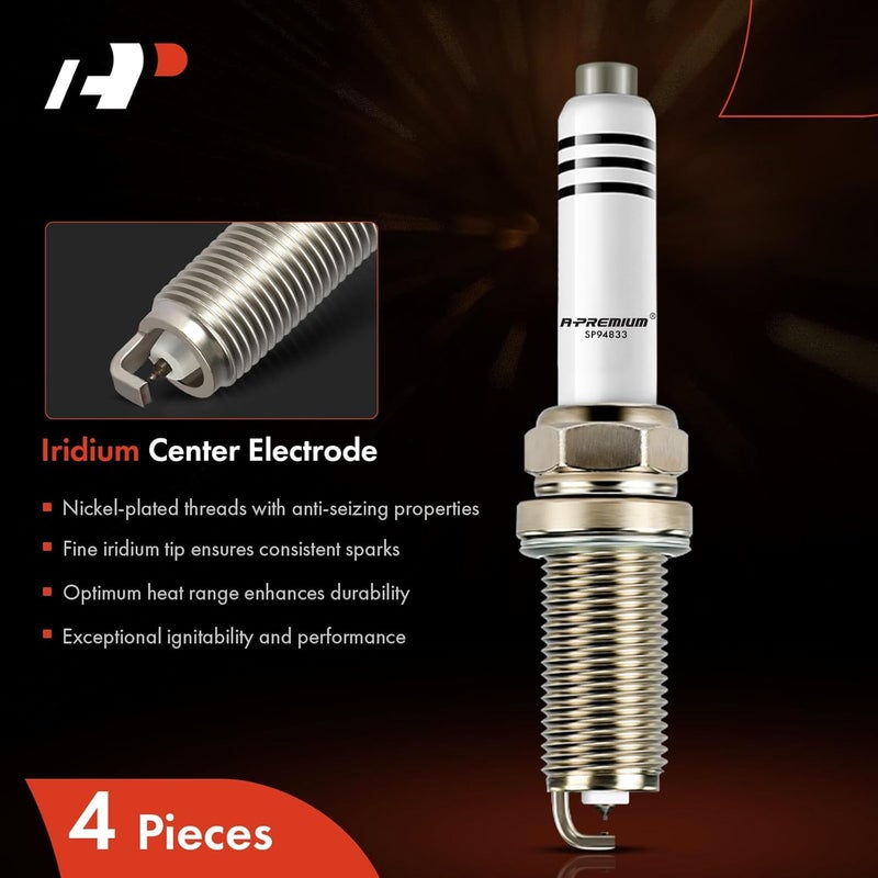 Iridium Platinum Spark Plugs - Pack of 4 - Image 3