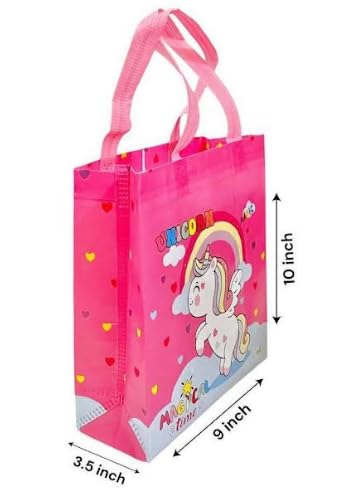 SV Traders Non Woven Fabric Mermaid Theme Bag For Return Gifts Pack Of 12 Pcs Mix Colors(10X9X3.5 Inches) - Image 5