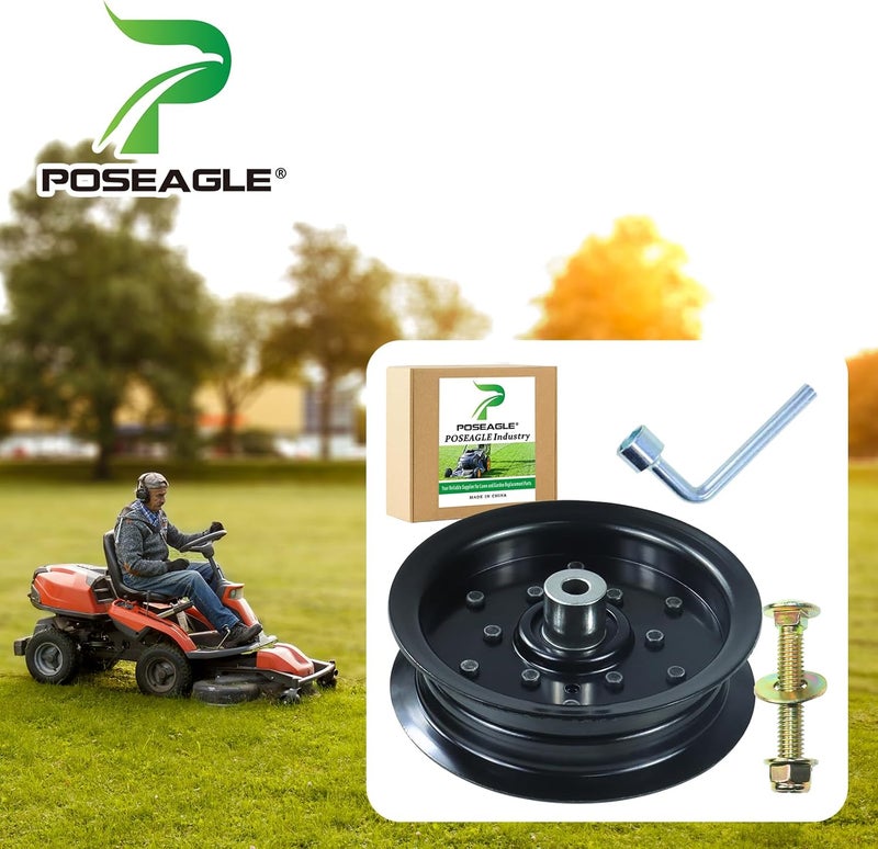 POSEAGLE 532196106 Idler Pulley Replaces 532197379 Idler Pulley, 196106 Idler Pulley Craftsman 197379 for Z254 LGT2654 YTH20K46 YTH22V46 YTH2348 RZ5424 Lawn Decks - Image 2