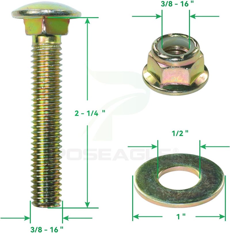 POSEAGLE 532196106 Idler Pulley Replaces 532197379 Idler Pulley, 196106 Idler Pulley Craftsman 197379 for Z254 LGT2654 YTH20K46 YTH22V46 YTH2348 RZ5424 Lawn Decks - Image 4