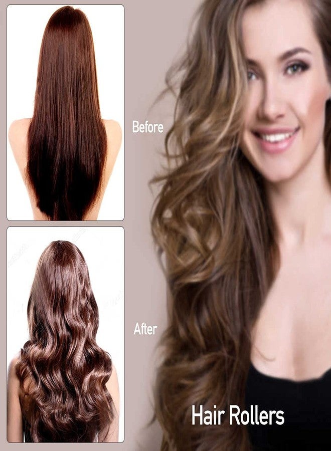 إيكان بكرات شعر إيكان لتجعيد الشعر، بكرات تثبيت ذاتية الإمساك، بكرات تجعيد الشعر بدون حرارة للشعر الطويل، مجموعة أدوات تصفيف الشعر للنساء والفتيات (مجموعة بكرات متعددة الألوان من 6 قطع) - Image 2