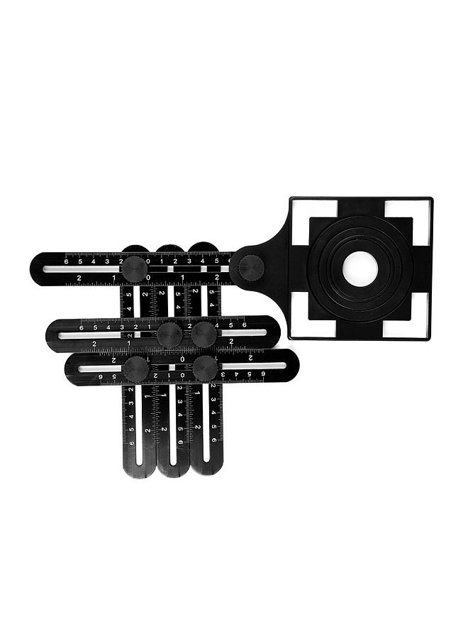 Generic Universal Ruler, Aluminum Alloy Multi Angle Measuring Tool, Laser Engraved Marking, for Professional Builders Craftsmen Engineer DIY  - Image 3