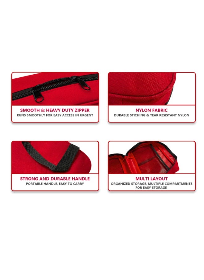 Zentaran Car First Aid Kits Survival Gear Home Travel Size Small Emergency Kit Tactical Hiking EVA Camping Essentials Backpack Sports Office Boat Urgent Accident  - Image 4