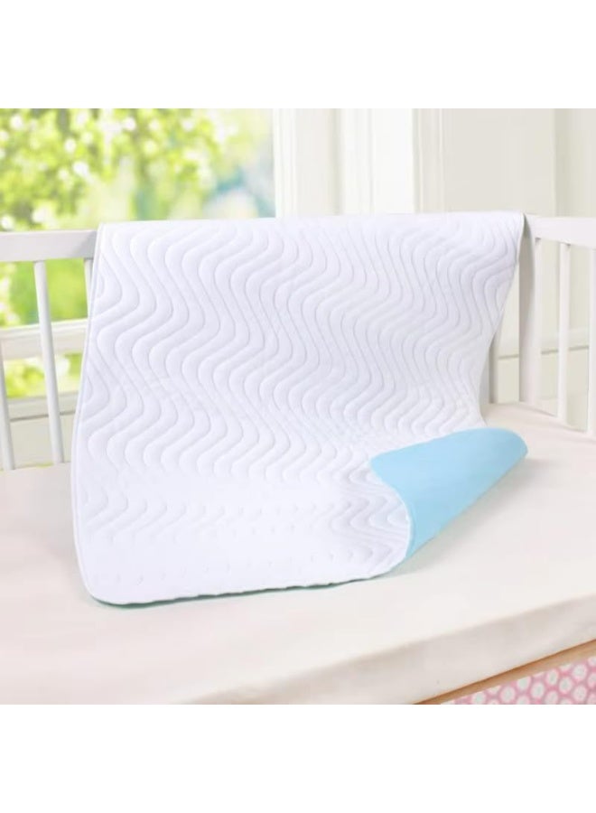 Ultra-Absorbent Multi-Use Mat – Waterproof Baby Changing Pad, Elderly Nursing & Menstruation Mat, Non-Slip, Machine-Washable (Blue, 70x90cm) - Image 2