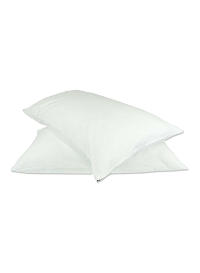 BC BARE COTTON Luxury Hotel Bedding Quality Collection, Ultra Soft dust Proof Plain Pillow Protector | Pillow Cover with Zipper, Soft & Comfortable for Hair and Skin, King Size, 2 Pack Set - Image 1