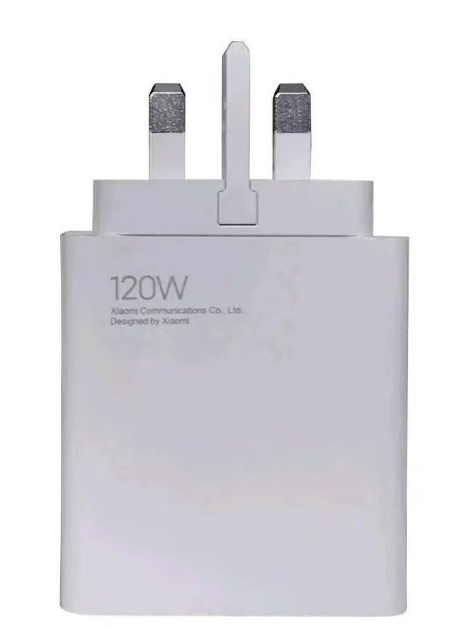 TIGER Genuine Xiaomi 120W Ultra Fast Charger with USB-C 6A Cable – UK Plug High-Speed Power Adapter for Xiaomi 12T Pro, 11T, Redmi Note, and More – Super-Fast Safe Charging with 6A USB-C Cable – Compact & Travel-Friendly Wall Charger - Image 3