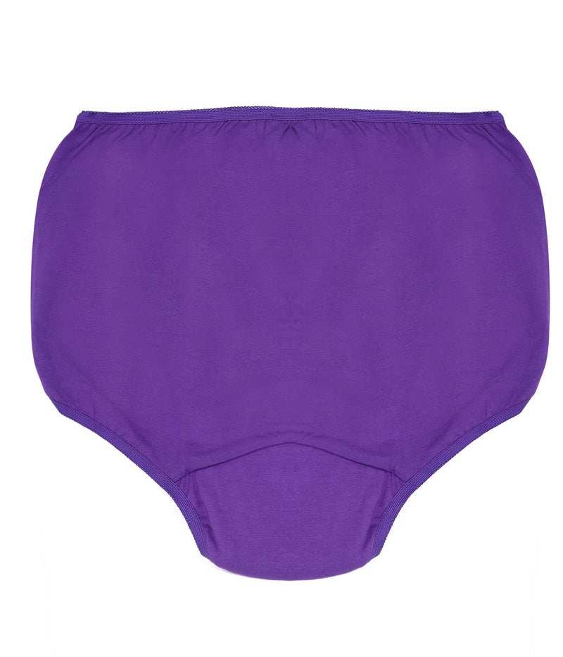 Wemyc Incontinence Underwear For Women I Washable & Reusable I For Medium Leaks I Adult Diaper I Bedwetting Panty I Colour Raspberry & Purple (L) - Image 5