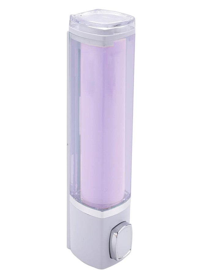 Kuber Industries Manual Shampoo & Soap Dispenser | Wall Mounted | Soap Dispenser for Kitchen & Bathroom | Refillable, Lightweight & Durable | Easy to Clean |Purple (Pack of 1) - Image 1