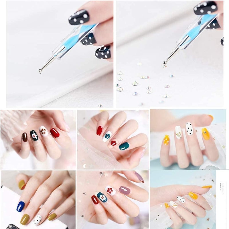 SCHUBERT Dotting Tools Set with Mandala Dotting Stencils for Painting Rocks Drawing Drafting Kids Crafts & Nail Art (17 Pcs Mandala Set, Multicolor) - Image 5