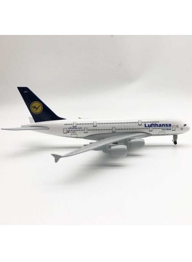 20cm Alloy Airplane Display Model 1:200 Scale German Lufthansa A380 Aircraft Collection Model Ornaments - Image 4