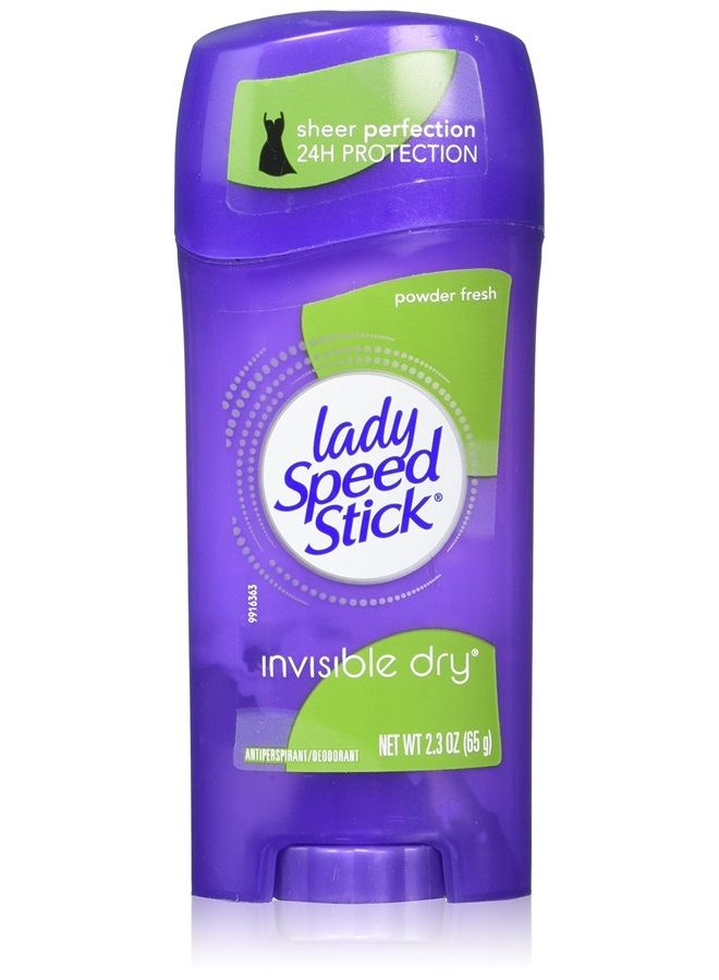 Lady Speed Stick Invisible Dry Antiperspirant, Powder Fresh, 2.3oz