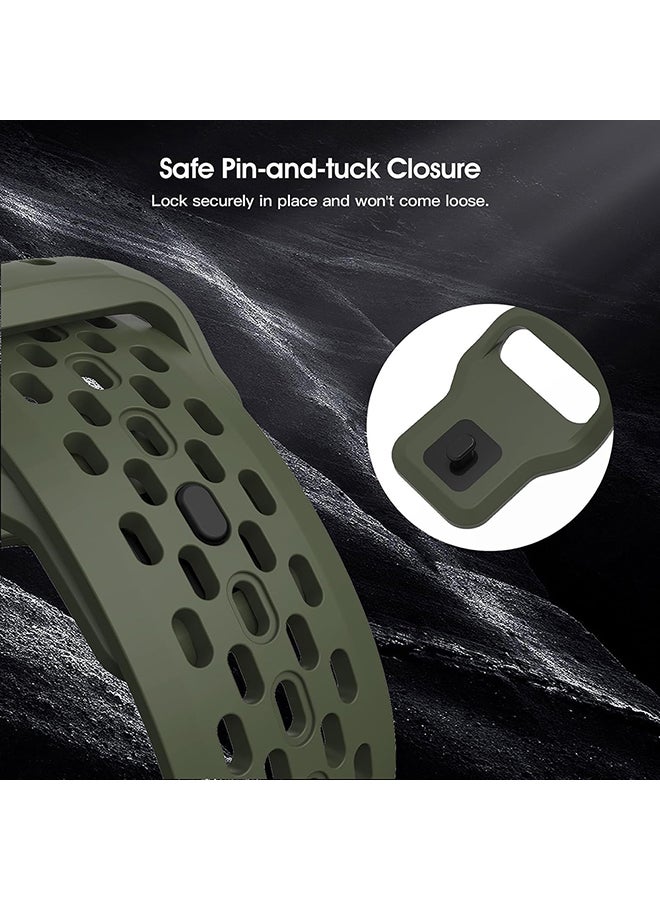 O Ozone (Pack of 6) Sport Band for Samsung Galaxy Watch Ultra Bands, Soft Silicone Soft Silicone and Breathable Replacement Strap for Galaxy Ultra Watch Band 47mm for Men - - Image 4