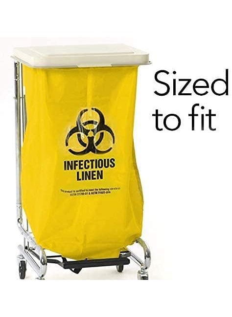 CLEAN DOT Clean Dot Yellow BiohazardBiomedical Waste Bag 29x39 Inches Pack of 500 Pcs large Size  - Image 3