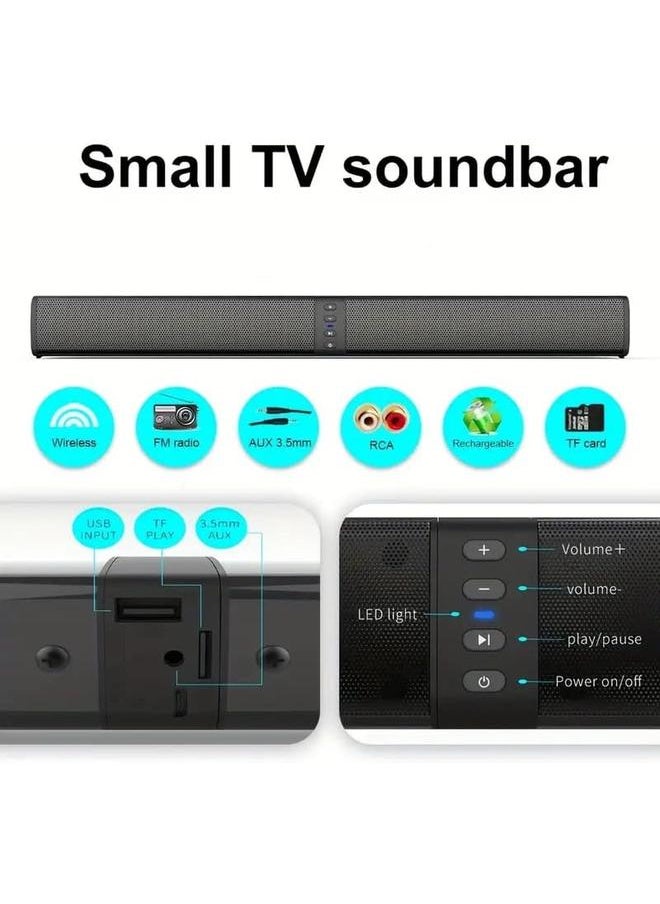 Generic - Soundbar Pc Gamer Subwoofer P2 Max Tv Notebook Mobile Tablet Portable Home Cinema Splitter Soundbar Bluetooth Speaker - Image 1