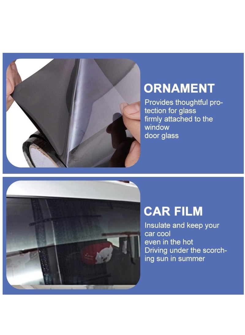 SYOSI Car Window Film, Sun Strip Window Tint Film One Way Daytime Privacy Static Cling Sun Blocking Anti UV Reflective Window Tint for Home Office - Image 3