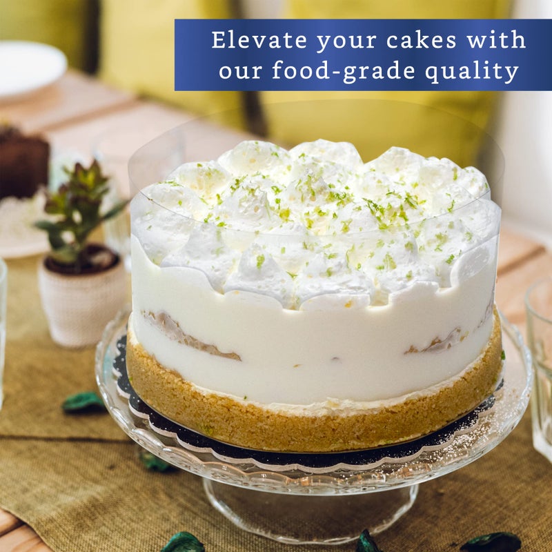 FIESTA WRAPS Cake Collar 8 x 600 in (50ft) - Acetate Roll - Acetate Sheets for Baking - Cake Wrapping Plastic - Acetato para Reposteria y Pasteles - Image 4