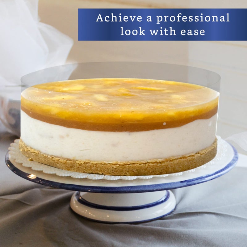 FIESTA WRAPS Cake Collar 8 x 600 in (50ft) - Acetate Roll - Acetate Sheets for Baking - Cake Wrapping Plastic - Acetato para Reposteria y Pasteles - Image 5