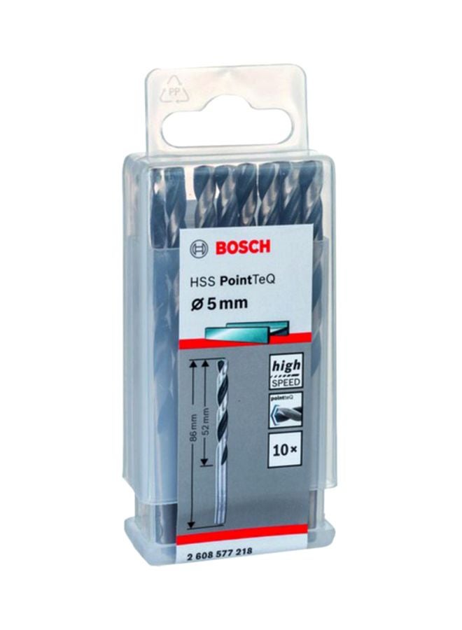 BOSCH 10-Piece Twist Drill Bit HSS PointTeQ Multicolour 3mm - Image 1