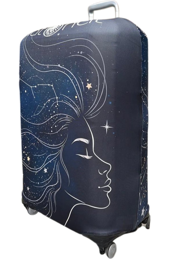 natOnat Travel Luggage Cover Protector - Suitcase Cover - Stretchy, Washable Spandex & Polyester - Protects Against Dirt & Scratches - Lunara Design - Fits 48-53 CM Height (Small) - Image 2