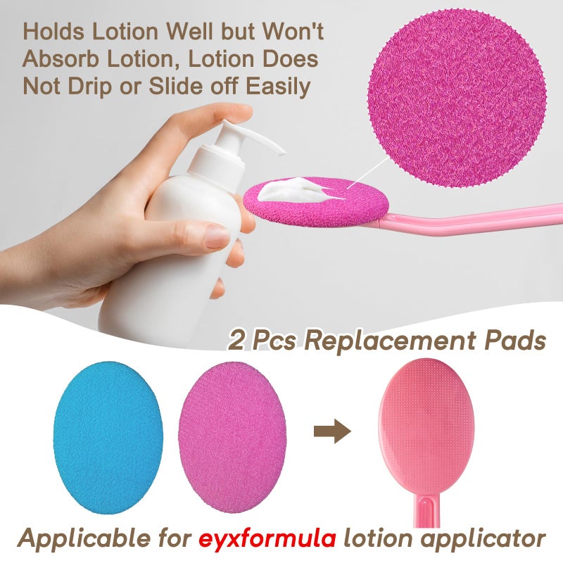 eyxformula 2 Pcs Lotion Applicator Pads - Washable & Reusable Replacement Pads for Eyxformula Lotion Applicators for Back, Leg, Feet - Entire Body Skin Care Tools - Image 2