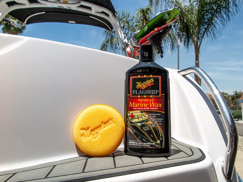 Meguiar's Flagship Premium Marine Wax M6316 - Synthetic RV and Boat - Durable Fiberglass and Gel Coat Protection for a Long-Lasting Shine - Professional-Grade with UV Protection, 16 Oz Liquid - Image 4