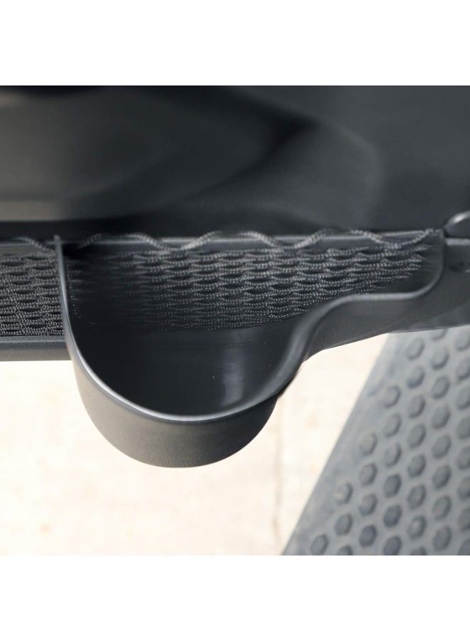 Door Pocket Front Door Storage Box Door Cup Holder Interior Accessories Compatible with Jeep Wrangler 2018-2023 JL JLU 2/4-Door, Black - Image 3