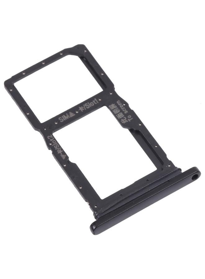 erorex SIM Card Tray + SIM Card Tray / Micro SD Card Tray for Honor 9X (Black) - Image 2