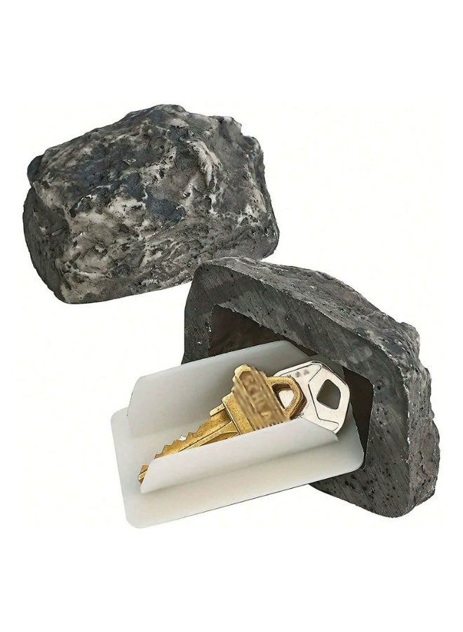 general Hide a Key Fake Rock with Secret Compartment, Stone Key Hider for Outdoor Garden Yard - Image 1