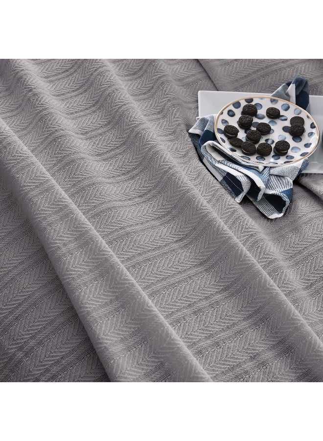Vellux Vellux 100 Cotton Blanket  Soft Breathable Cozy  Lightweight Thermal Blanket AllSeason Twin Size Perfect for Layering Bed Couch  Sofa  Hotel Quality 66 x 90 Inch Grey  - Image 4