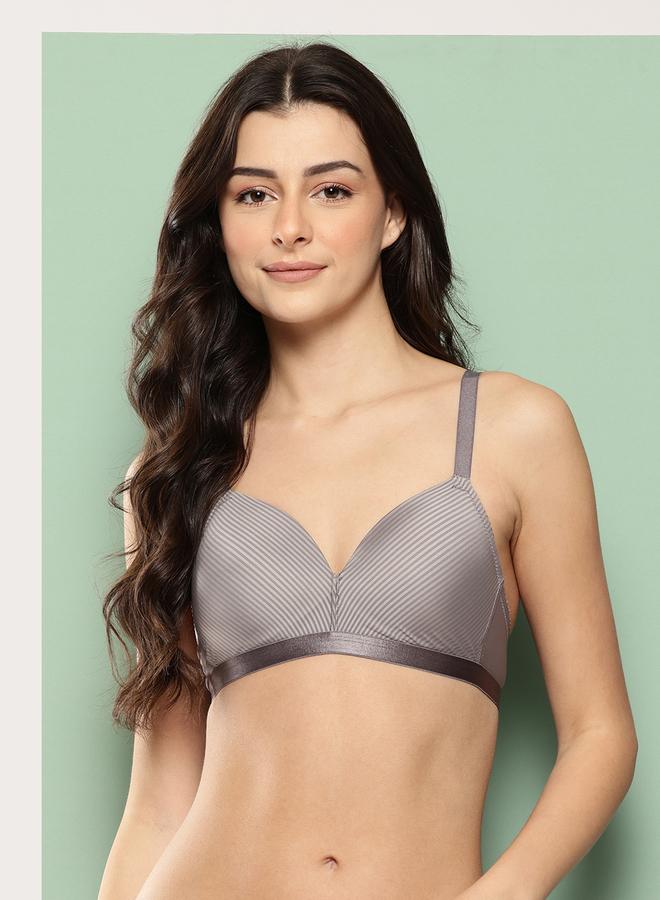 Leading Lady Grey Lightly Padded Non Wired T-Shirt Bra - Image 1