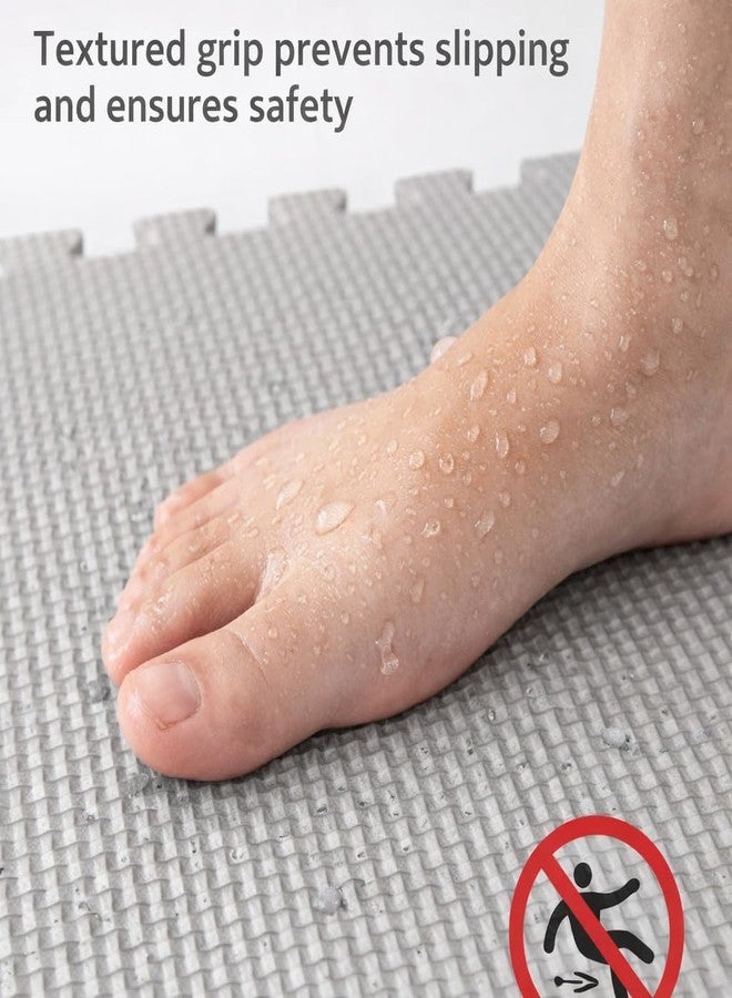 WENGTY EVA Interlocking Floor Mat for Kids Play, Gym Exercise, Prayer Room | Soft Cushion, Water Resistant, Non-Slip, Portable Multipurpose Foam Puzzle Tiles (30x30 cm, 10 Pieces) (Gray) - Image 5