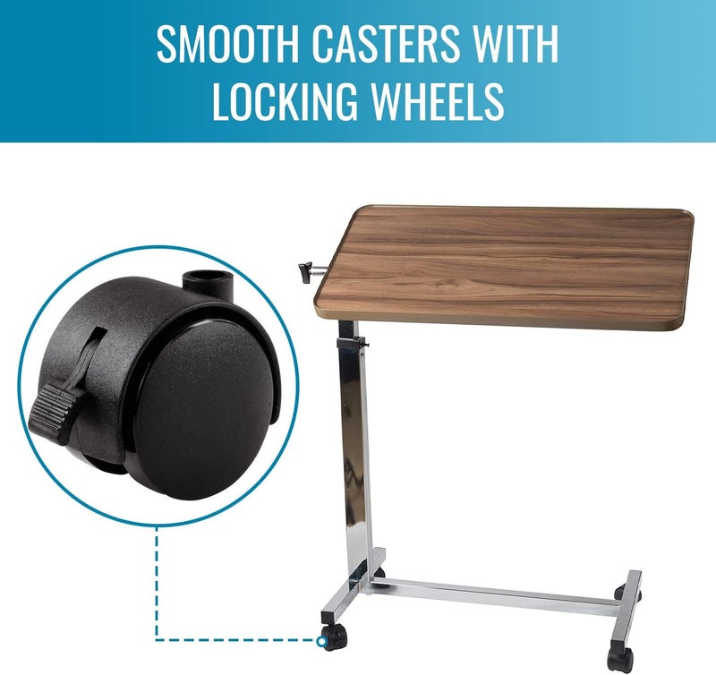 DMI Briggs Healthcare HD Over Bed Table Tilt Top Table - Image 5
