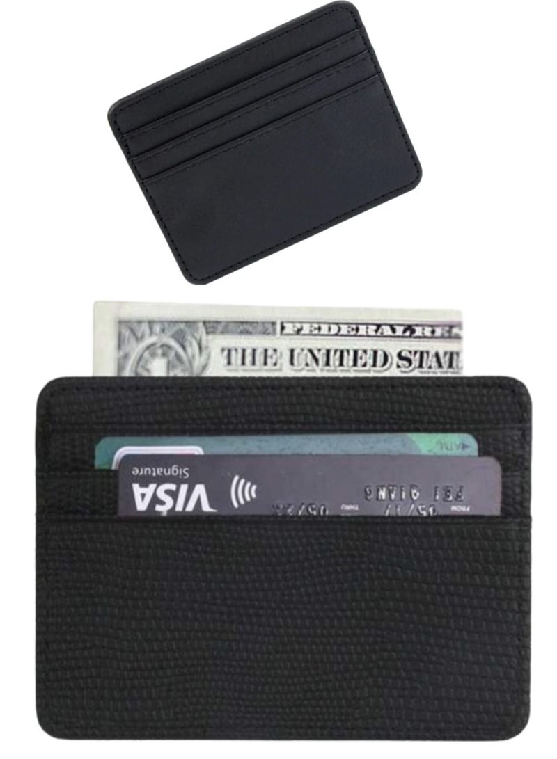 Lizard Print Leather Business Card Wallet Multifunctional Bank Card Holder  - Image 1