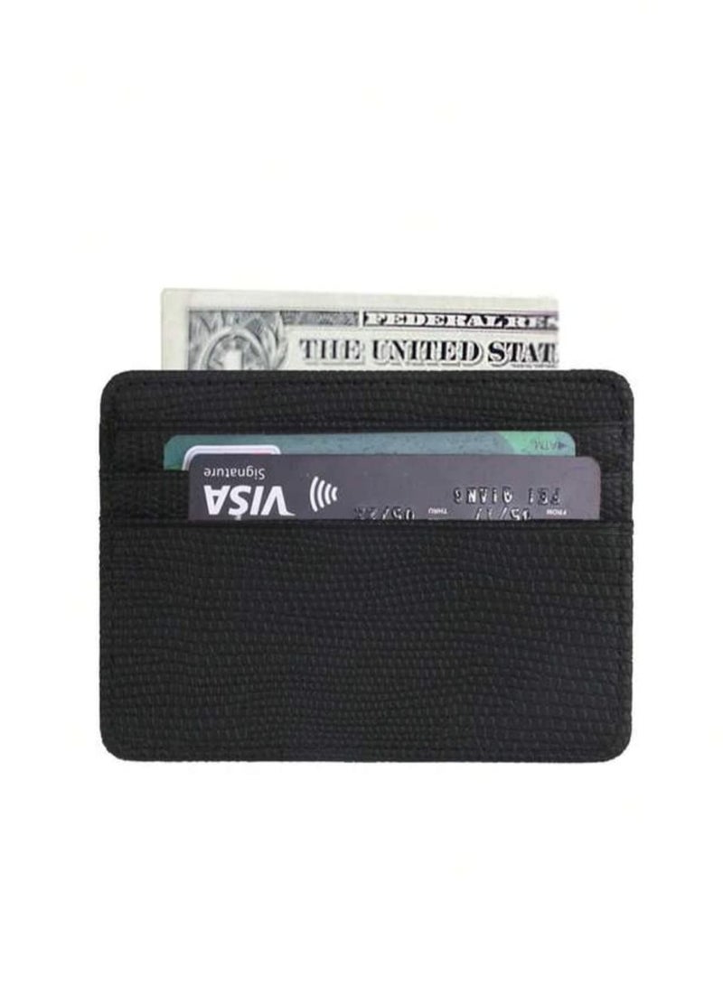 Lizard Print Leather Business Card Wallet Multifunctional Bank Card Holder  - Image 3