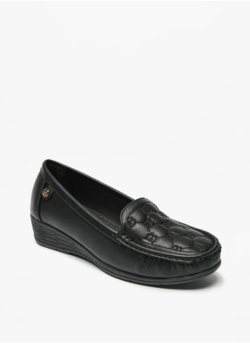 Flora Bella Quilted Slip-On Loafers