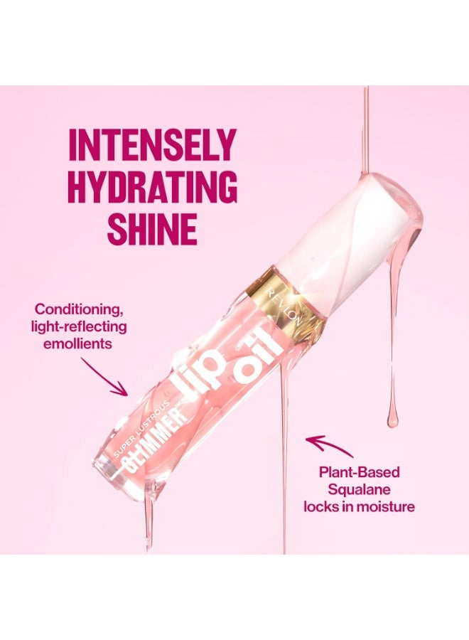 ريفلون زيت الشفاه "سوبر لاسترس غليمر" (Super Lustrous Glimmer) من ريفلون - مرطب وملوّن، بلمسة نهائية لامعة، مُصنّع باستخدام السكوالين النباتي، درجة 003 "غلو ماما" (Glow Mama)، سعة 0.13 أونصة سائلة. - Image 2
