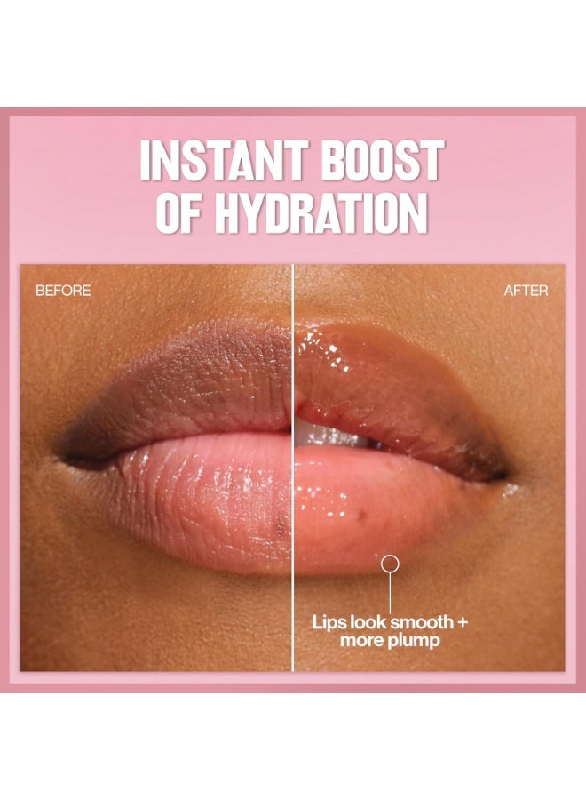 ريفلون زيت الشفاه "سوبر لاسترس غليمر" (Super Lustrous Glimmer) من ريفلون - مرطب وملوّن، بلمسة نهائية لامعة، مُصنّع باستخدام السكوالين النباتي، درجة 003 "غلو ماما" (Glow Mama)، سعة 0.13 أونصة سائلة. - Image 4
